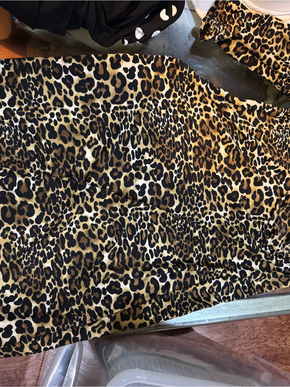 Kiss Leopard Print Animal-Print Dress in Brown and Black